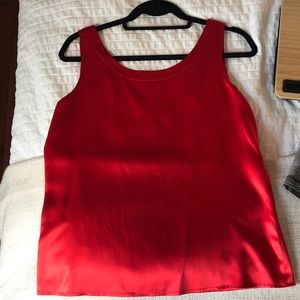 Red Silk Tank